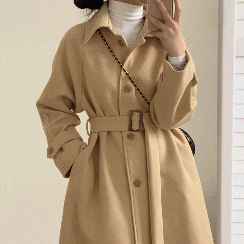 [울30/누빔안감] 뉴욕 싱글 울 롱코트 - coat (3 colors)