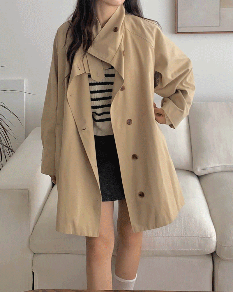 미미 하프 트렌치 코트 자켓(3 colors)