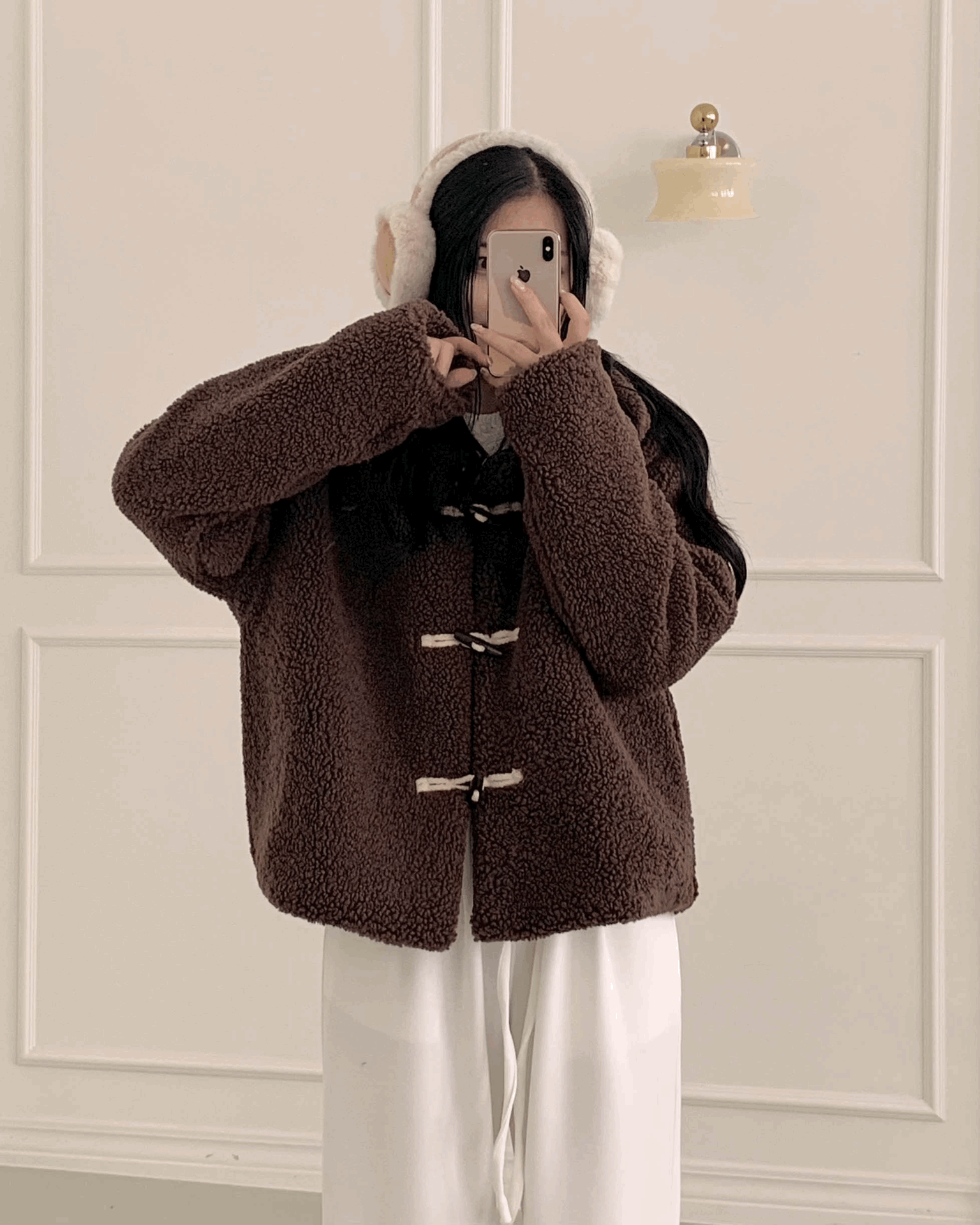 [누빔안감] 포이 양털 뽀글이 떡볶이 코트 자켓(2 colors)
